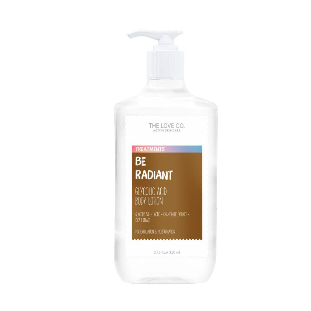 THE LOVE CO. Be Radiant Glycolic Acid Body Lotion (250ml) - THE LOVE CO.