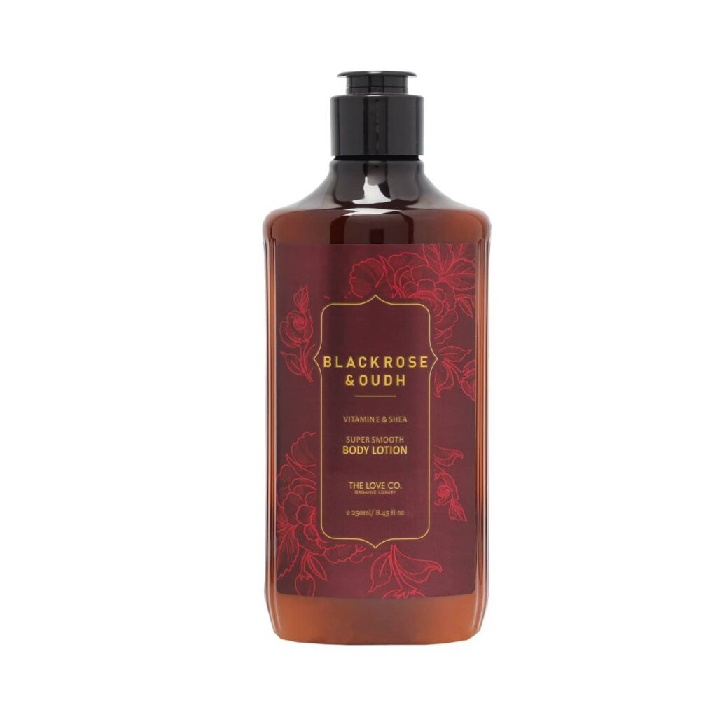 THE LOVE CO. Black Rose & Oudh Super Smooth Body Lotion (250ml) - THE LOVE CO.