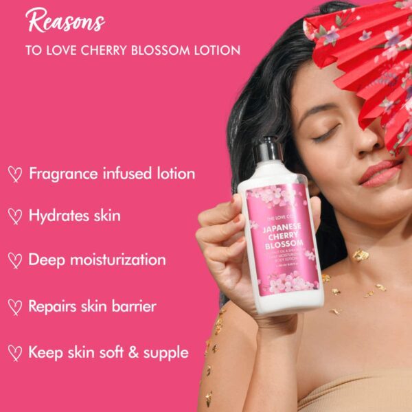 The Love Co. Japanese Cherry Blossom Body Lotion - 250ml each Combo (Pack of 2) - THE LOVE CO.