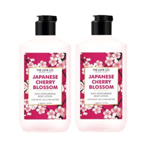 The Love Co. Japanese Cherry Blossom Body Lotion - 250ml each Combo (Pack of 2) - THE LOVE CO.