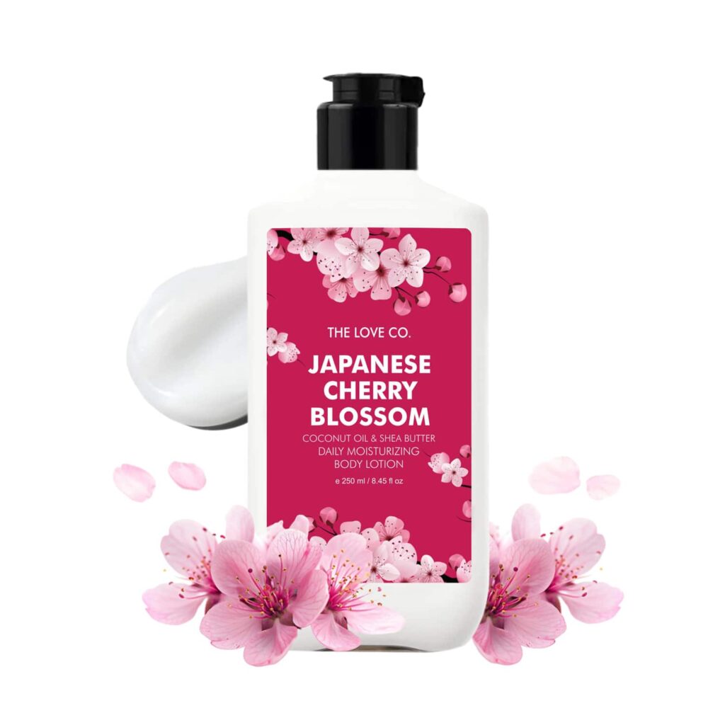 THE LOVE CO. Japanese Cherry Blossom Daily Moisturizing Body Lotion (295ml) - THE LOVE CO.