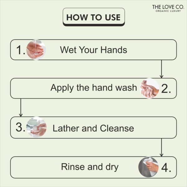 THE LOVE CO. Lime and Narangi Hand Wash For Moisturized Hand (300ml) - THE LOVE CO.