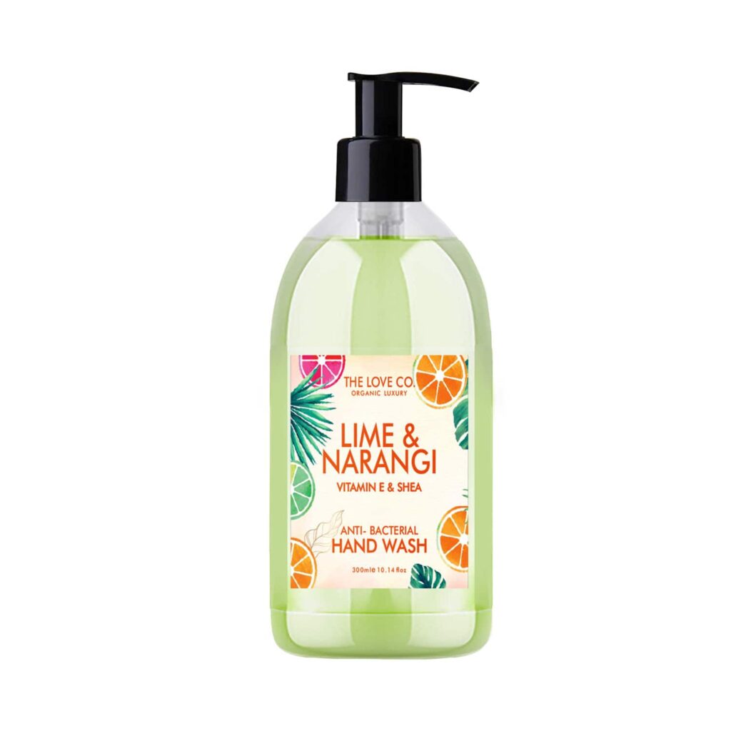 THE LOVE CO. Lime and Narangi Hand Wash For Moisturized Hand (300ml) - THE LOVE CO.