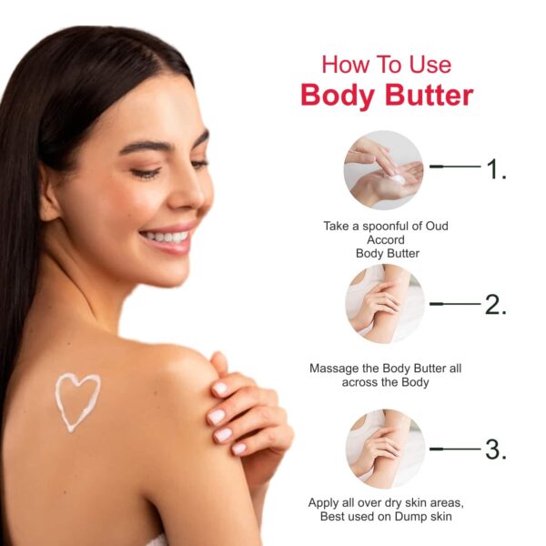 THE LOVE CO. Luxury Oud Accord Body Butter Deep Moisturization With Pure Shea Butter (200g) - THE LOVE CO.