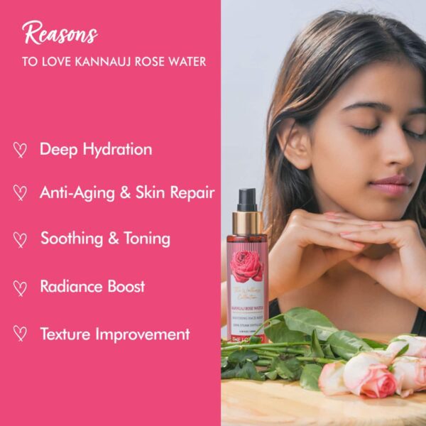 THE LOVE CO. Pure Rose Water Face Toner - (100 ml) - THE LOVE CO.
