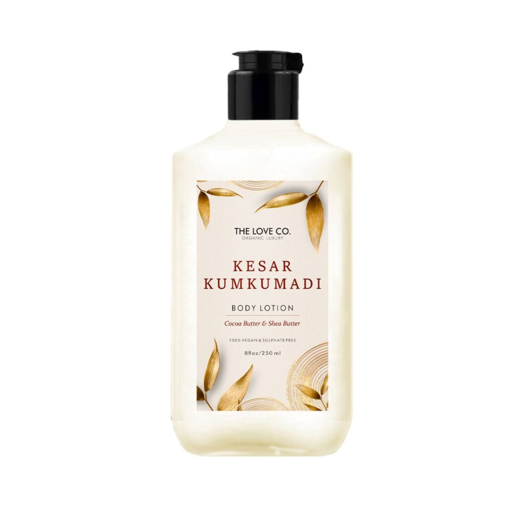THE LOVE CO. Saffron & Kumkumadi Daily Nourishing Body Lotion (250ml) - THE LOVE CO.