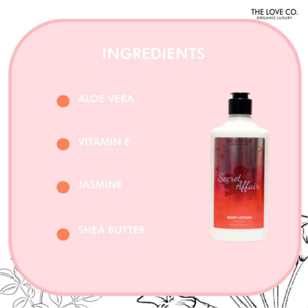 THE LOVE CO. Secret Affair Body Lotion Daily Skin Moisture (250ml) - THE LOVE CO.