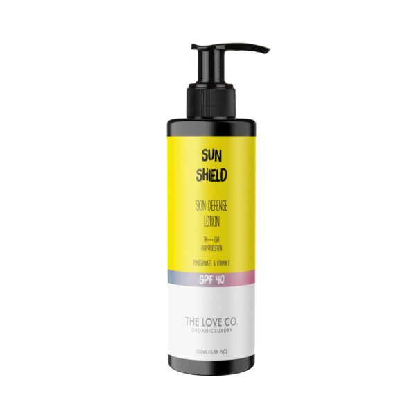 THE LOVE CO. Skin Defense Sunscreen Lotion With SPF 40 PA++++ UVA/UVB Protection (100ml) - THE LOVE CO.