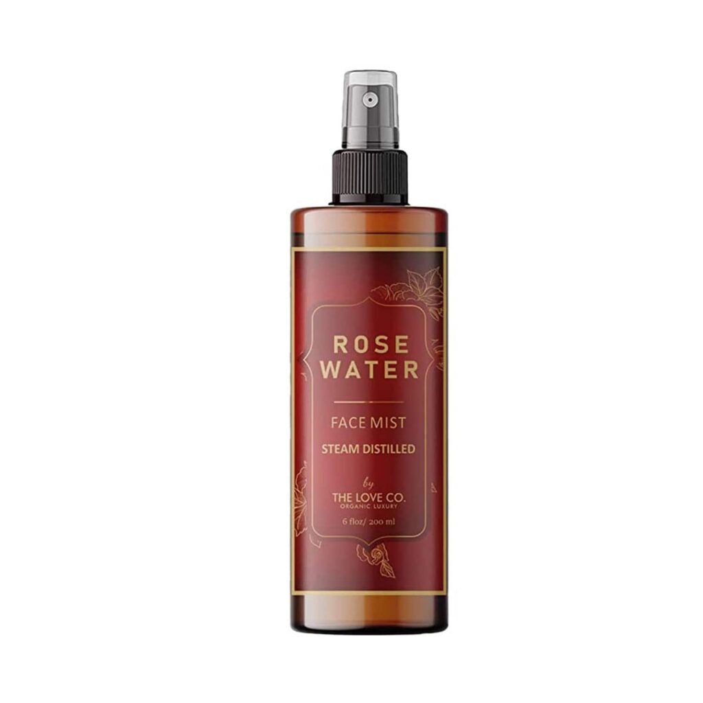 THE LOVE CO. Steam Distilled Rose Water Face Toner (200ml) - THE LOVE CO.