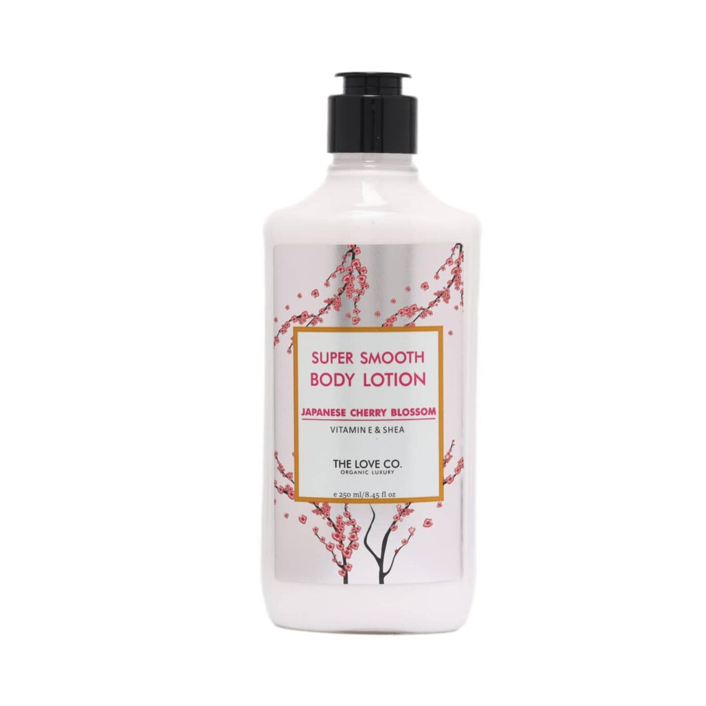 THE LOVE CO. Super Smooth Japanese Cherry Blossom Daily Moisturizing Body Lotion (250ml) - THE LOVE CO.