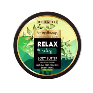 THE LOVE CO. The Love Co Aromatherapy Relax and Relief Body Butter With Eucalyptus & Rosemary (200g) - THE LOVE CO.
