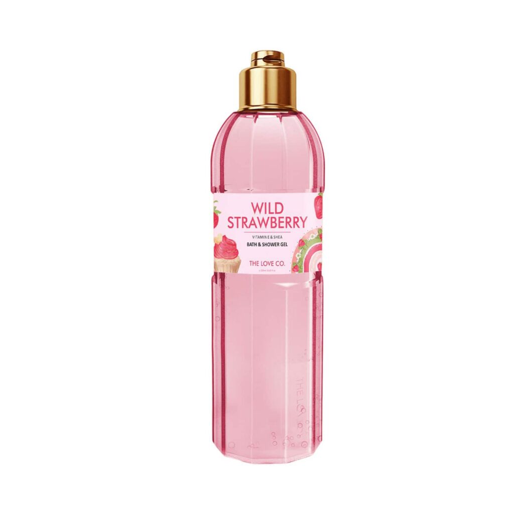THE LOVE CO. Wild Strawberry Bath and Shower Gel (250ml) - THE LOVE CO.