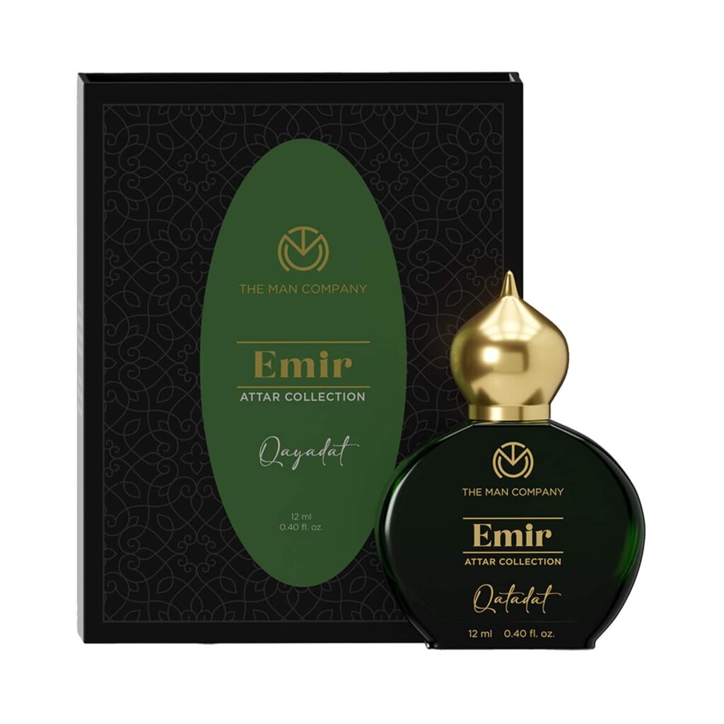 The Man Company 100% Alcohol-Free Attar Perfume For Men Qayadat Emir Collection (12 ml) - The Man Company