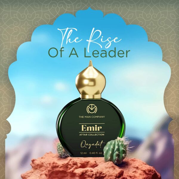 The Man Company 100% Alcohol-Free Attar Perfume For Men Qayadat Emir Collection (12 ml) - The Man Company