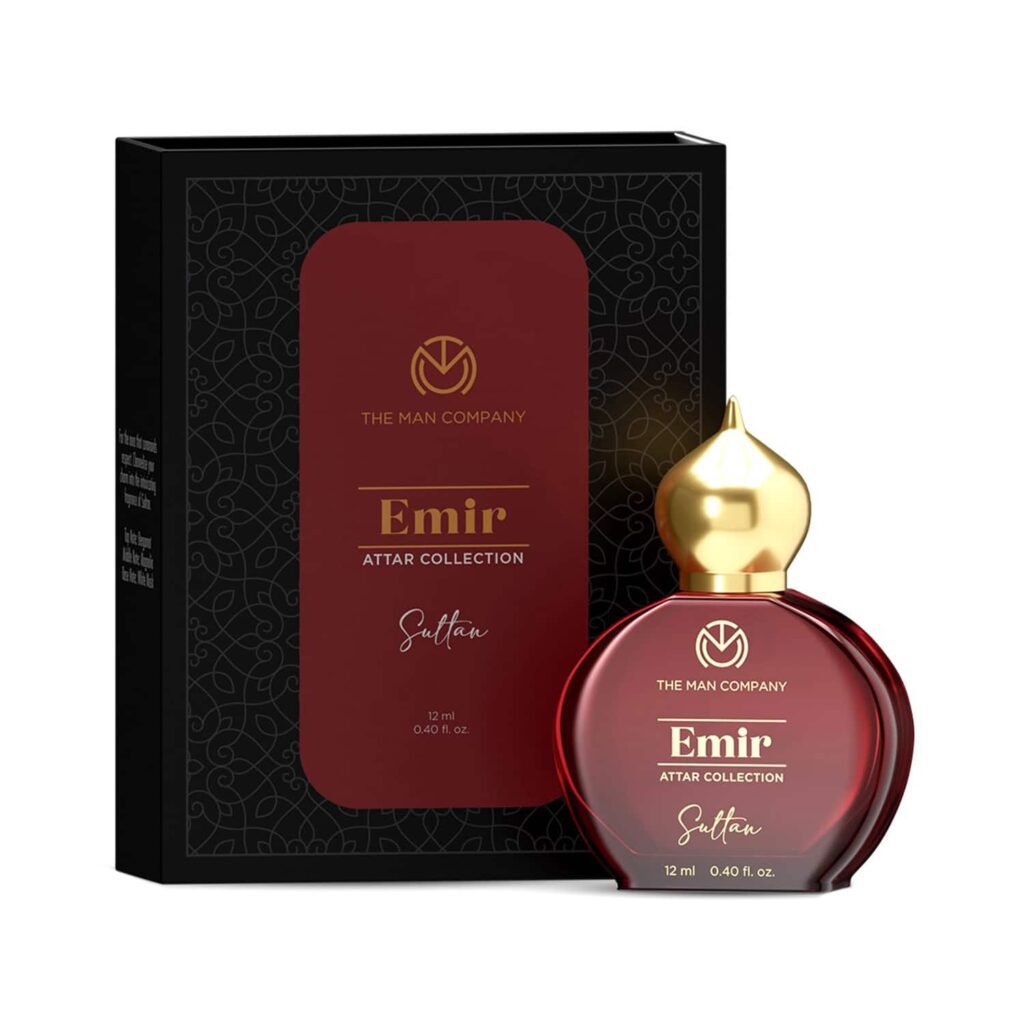 The Man Company 100% Alcohol-Free Attar Perfume For Men Sultan Emir Collection (12 ml) - The Man Company