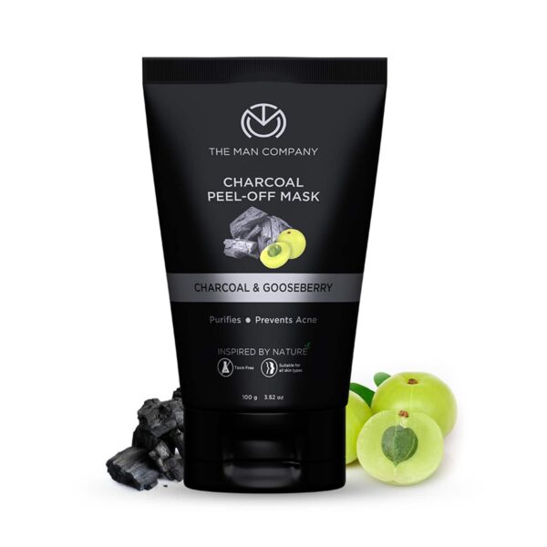 The Man Company Activated Charcoal Moringa & Gooseberry Peel Off Mask (100g) - The Man Company