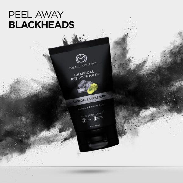 The Man Company Activated Charcoal Moringa & Gooseberry Peel Off Mask (100g) - The Man Company