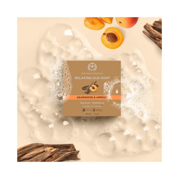The Man Company Agarwood & Apricot Relaxing Oud Soap Buy 3 Get 1 Free (4Pcs) - The Man Company