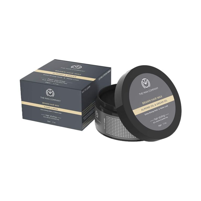 The Man Company Almond & Argan Oil Brawn Hair Styling Wax (50g) - The Man Company