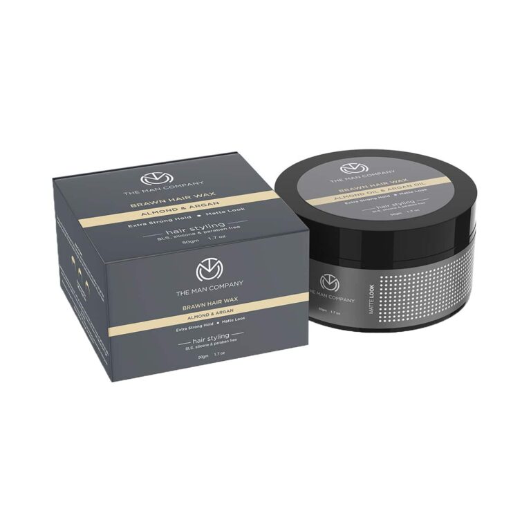The Man Company Almond & Argan Oil Brawn Hair Styling Wax (50g) - The Man Company