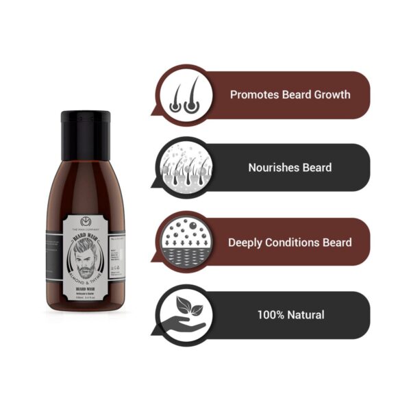 The Man Company Almond & Thyme Beard Oil + Beard Wash Combo (2 Pcs) - The Man Company