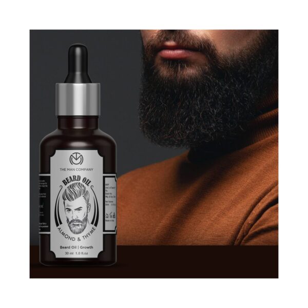 The Man Company Almond & Thyme Beard Oil + Beard Wash Combo (2 Pcs) - The Man Company