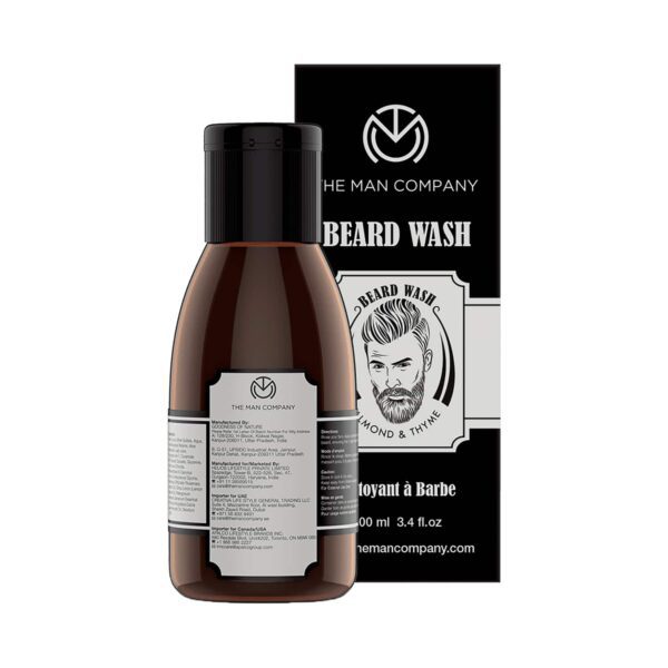 The Man Company Almond & Thyme Beard Wash (100ml) - The Man Company