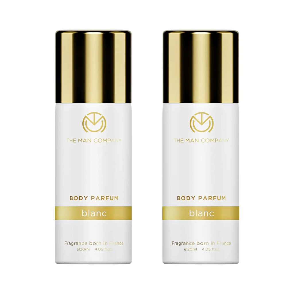 The Man Company Blanc Body Spray Perfume (120 ml) Pack Of 2 Combo - The Man Company