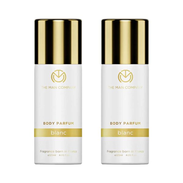 The Man Company Blanc Body Spray Perfume (120 ml) Pack Of 2 Combo - The Man Company