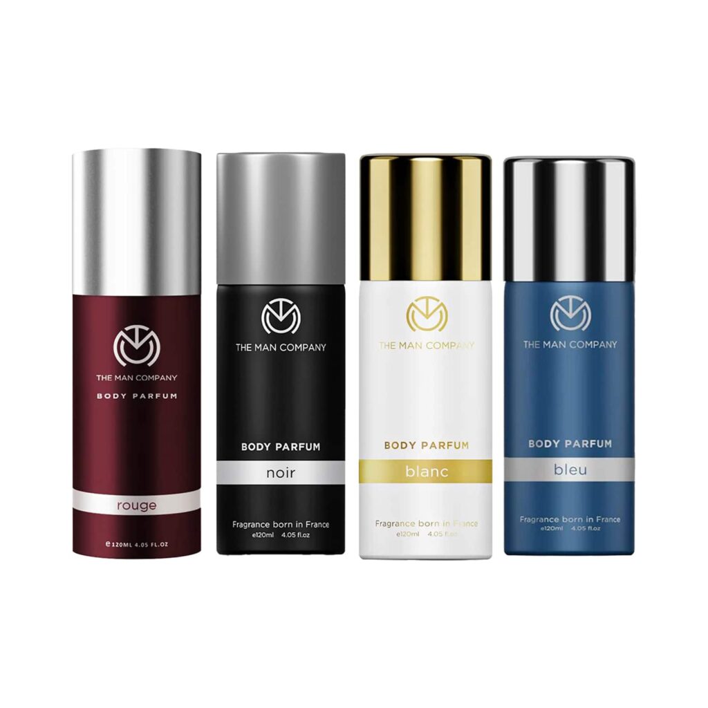 The Man Company Body Perfume - Blanc Bleu Rouge Noir Combo - The Man Company