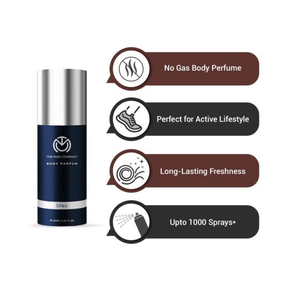 The Man Company Body Perfume - Blanc Bleu Rouge Noir Combo - The Man Company