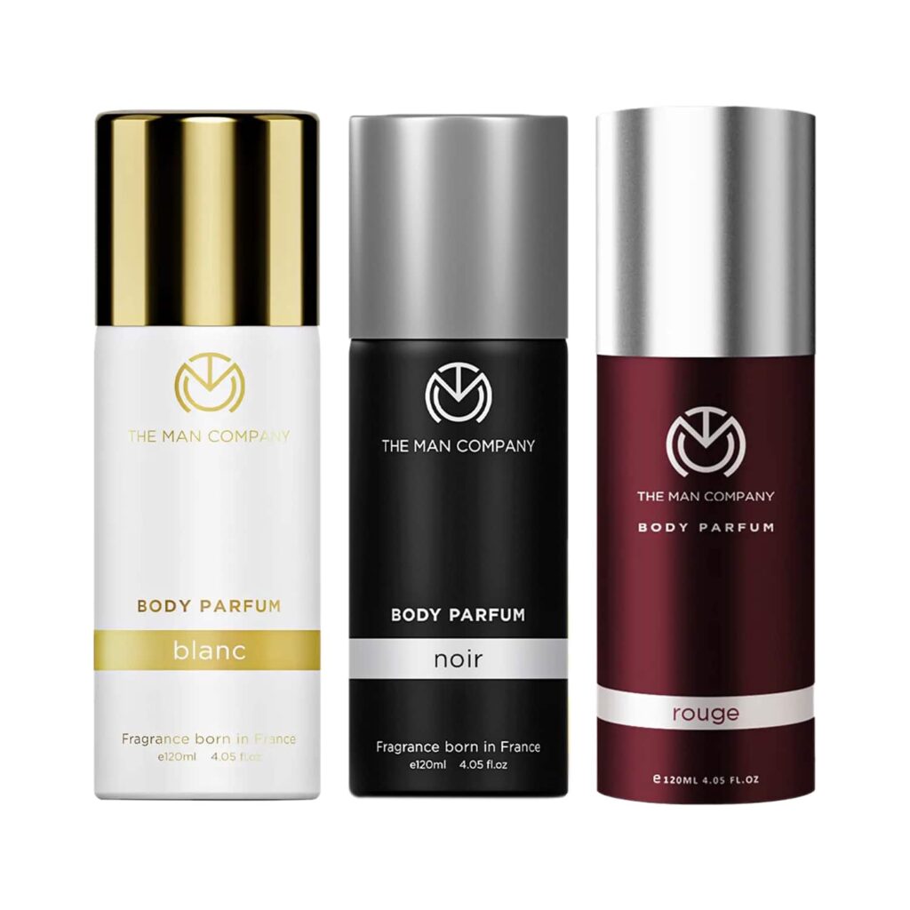 The Man Company Body Spray Combo Of Blanc, Rouge & Noir - Pack Of 3 - The Man Company