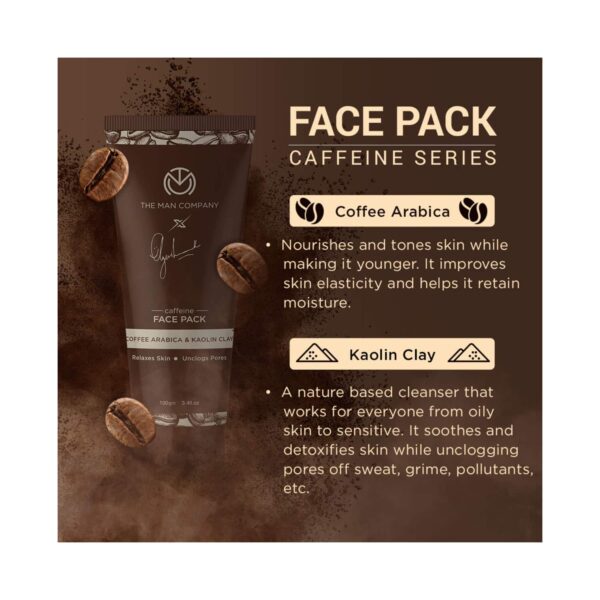 The Man Company Caffeine Face Pack (100g) - The Man Company