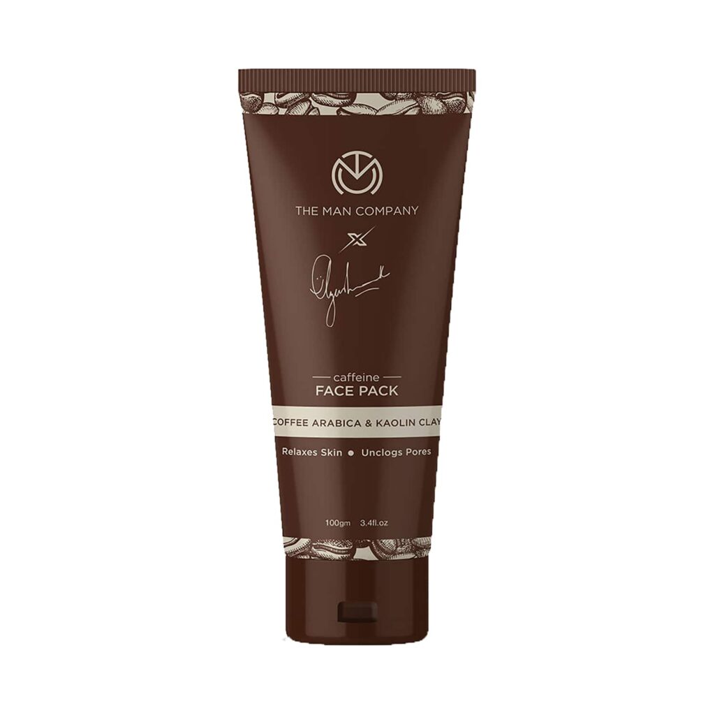 The Man Company Caffeine Face Pack (100g) - The Man Company