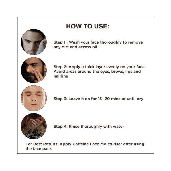 The Man Company Caffeine Face Pack (100g) - The Man Company