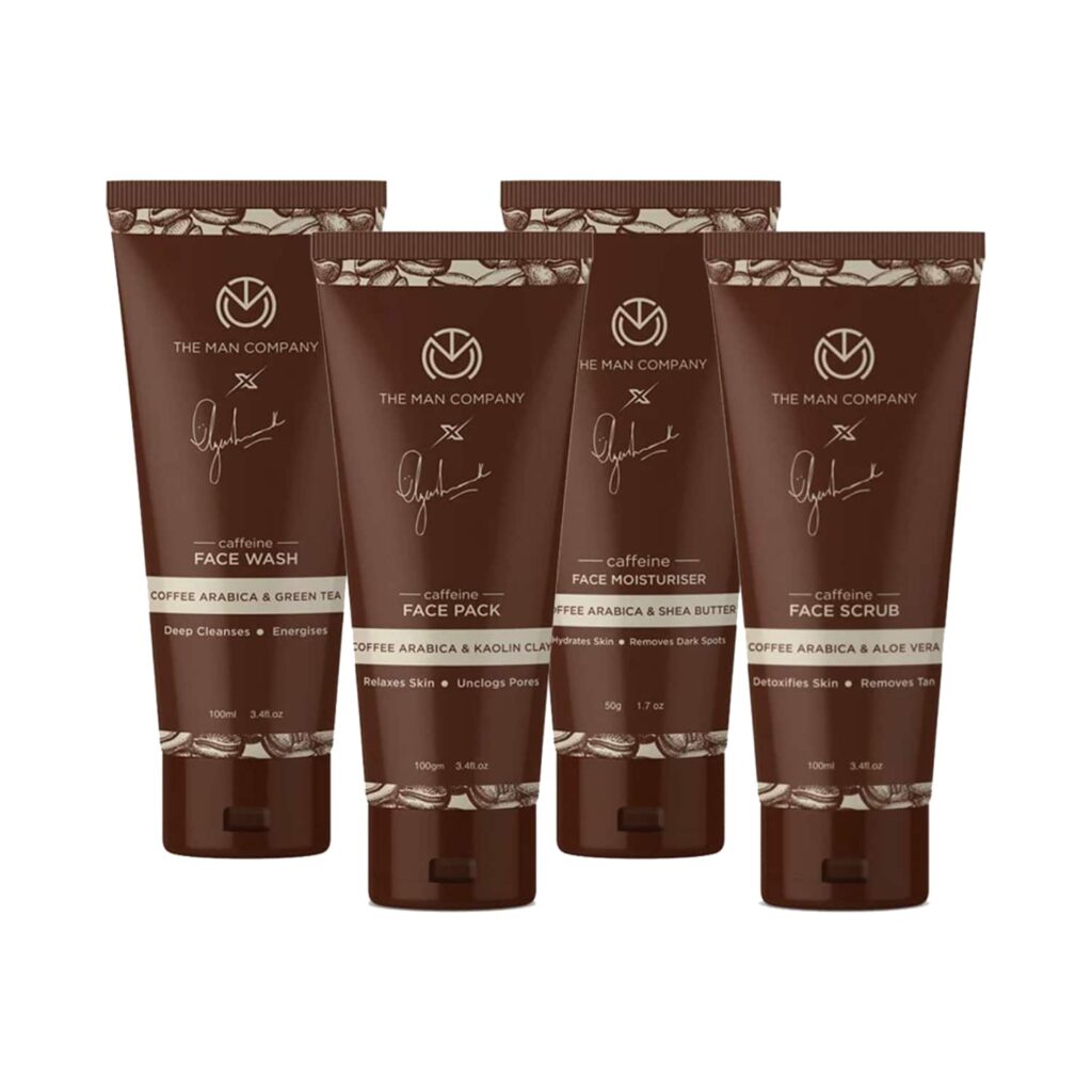 The Man Company Caffeine Grooming Kit (4Pcs) - The Man Company