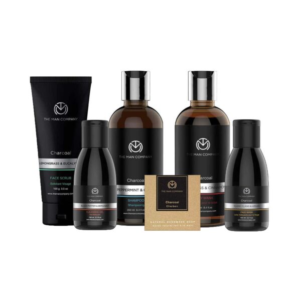 The Man Company Charcoal Grooming Kit (6Pcs) - The Man Company