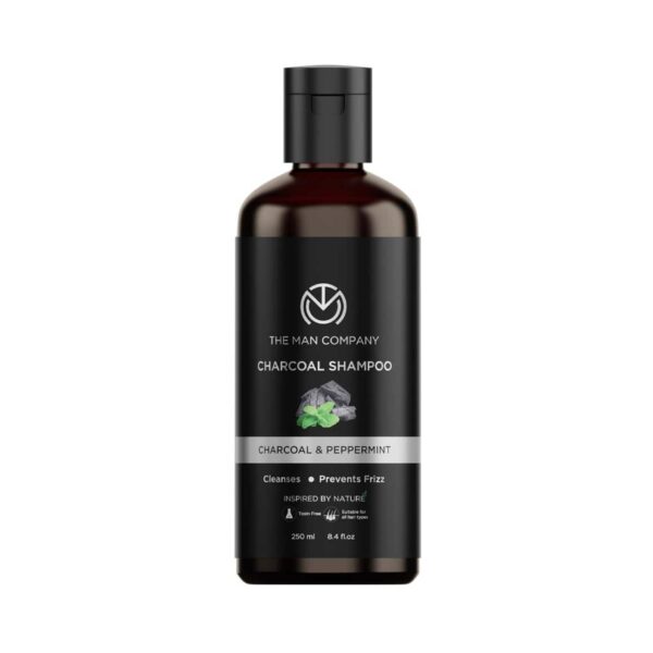 The Man Company Charcoal Peppermint & Clove Shampoo (250ml) - The Man Company