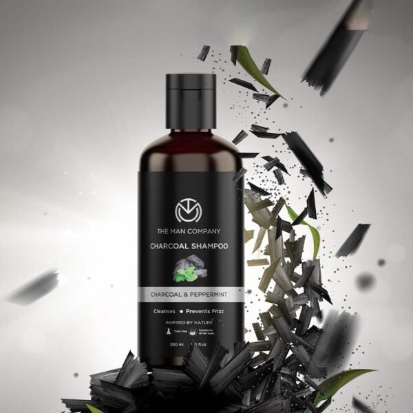The Man Company Charcoal Peppermint & Clove Shampoo (250ml) - The Man Company