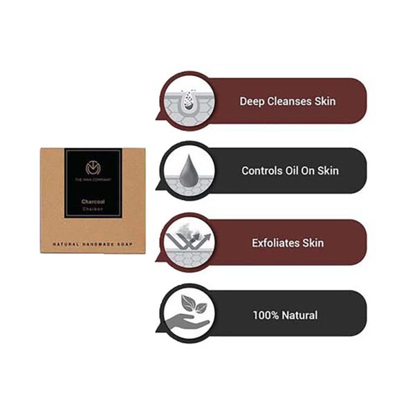 The Man Company Charcoal Soap Bar Set (2Pcs) - The Man Company