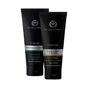 The Man Company De Tan Charcoal Face Scrub & Face Wash Combo (2Pcs) - The Man Company