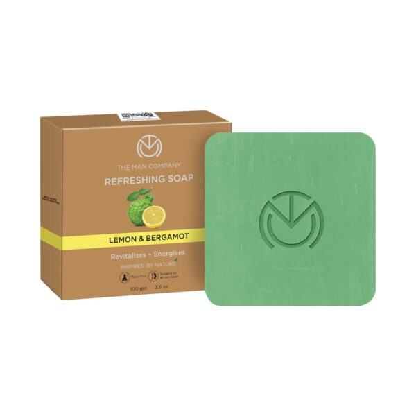 The Man Company Lemon & Bergamot Refreshing Soap Set (2Pcs) - The Man Company