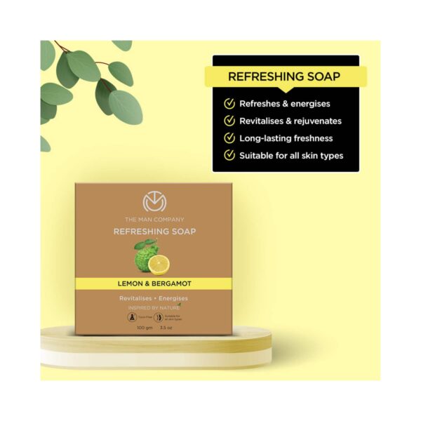 The Man Company Lemon & Bergamot Refreshing Soap Set (2Pcs) - The Man Company