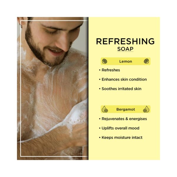 The Man Company Lemon & Bergamot Refreshing Soap Set (2Pcs) - The Man Company