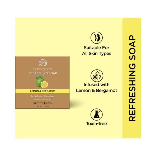 The Man Company Lemon & Bergamot Refreshing Soap Set (2Pcs) - The Man Company