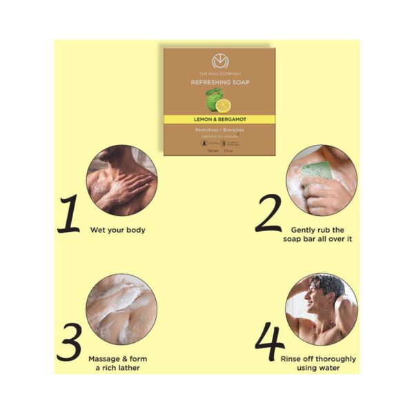 The Man Company Lemon & Bergamot Refreshing Soap Set (2Pcs) - The Man Company