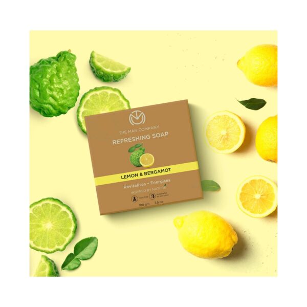 The Man Company Lemon & Bergamot Refreshing Soap Set (2Pcs) - The Man Company