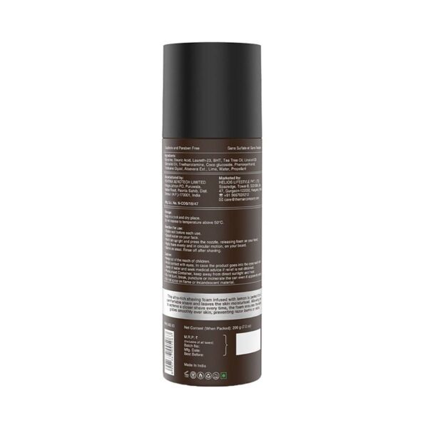 The Man Company Lemon Shaving Foam (200g) - The Man Company