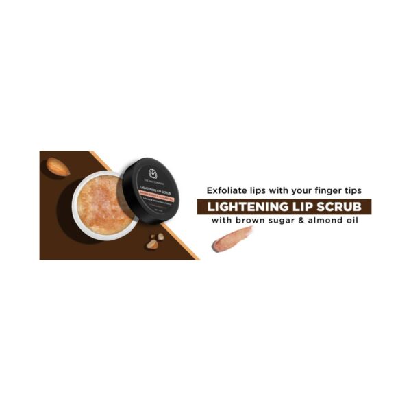 The Man Company Lightening Lip Scrub Balm With Brown Sugar & Almond Oil (10g) - The Man Company
