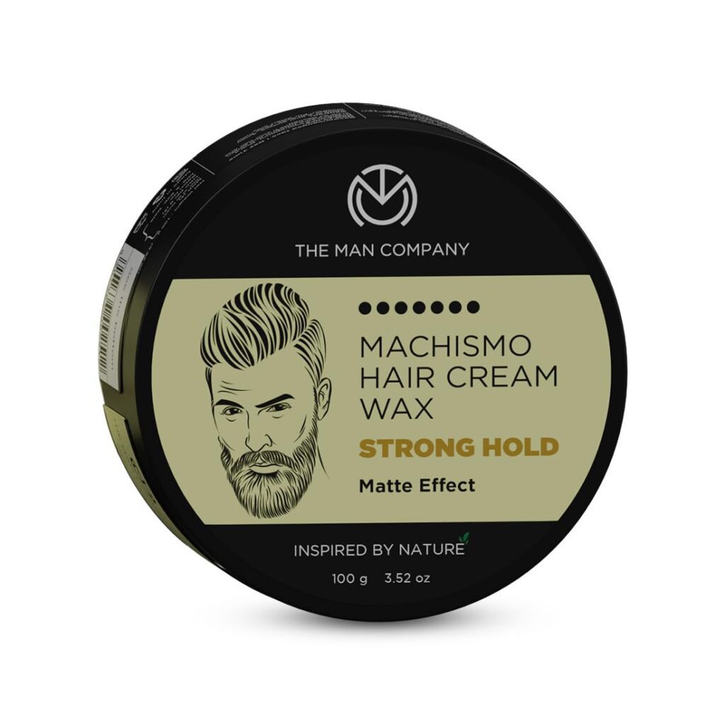 The Man Company Machismo Stronghold Hair Wax for Men | Up-to 12 Hours Strong Hold | Enriched with Vitamin E & Almond Oil | Stylish Matte Finish with Volume | Non Sticky - 100gm